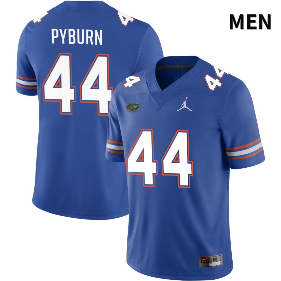 NCAA Florida Gators Jack Pyburn Men's #44 Jordan Brand Royal 2022 NIL Stitched Authentic College Football Jersey IKX8864UG